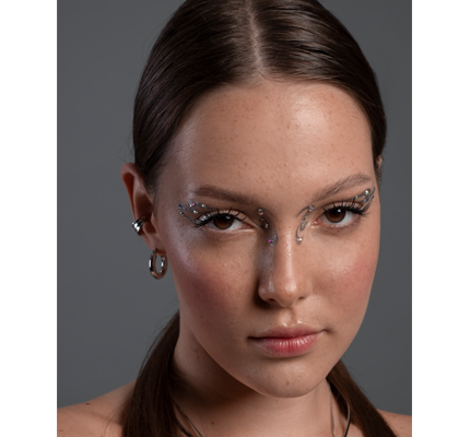 High-end beauty retouching service with professional skin enhancement and makeup refinement