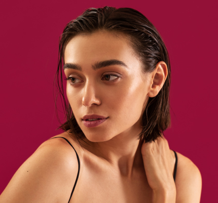 High-end beauty retouching and color correction service for fashion photography